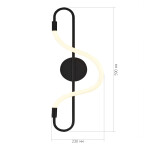 Фото 1 SL6102.401.10 Светильник настенный ST-Luce Черный/Белый LED 1*10W 3000K SAGRATO