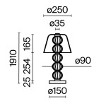 Фото 4 Настольный светильник Maytoni MOD555TL-L8G3K