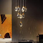 Фото 2 Подвесной светильник Crystal rock 11 gold