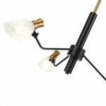 Фото 1 SLE205403-03 Светильник подвесной Черный, Латунь/Белый E14 3*60W LITA