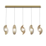 Фото 6 Подвесной светильник MD24030035-5B brass/amber