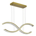 Фото 3 SL6206.303.44 Светильник подвесной ST-Luce Латунь/Прозрачный LED 1*44W 3000K АЦЕНО