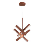 Фото 2 SL1018.613.04 Светильник подвесной ST-Luce терракотовый/прозрачный LED 1*43W 4000K ЭВКЛИДИК