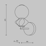 Фото 4 Настенный светильник (бра) Maytoni MOD362WL-L5GR3K