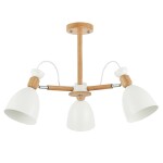 Фото 3 SLE103802-03 Светильник потолочный Светлое дерево, Белый/Белый E27 3*60W BALCAMO