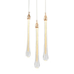Фото 3 Подвесной светильник Teardrop 3 gold