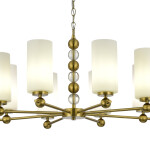 Фото 2 SL2003.303.08 Люстра подвесная ST-Luce латунь/белый E27 8*40W АВРОРА