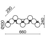 Фото 4 Настенный светильник (бра) Maytoni MOD547WL-09B