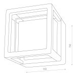 Фото 1 SL9504.401.01 Светильник уличный настенный ST-Luce Черный/Белый LED 1*5W 4000K ALCENO