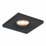 Фото 1 ST205.418.01 Св-к встр. Черный GU10 1*50W  L94xW94xH27 220V Без ламп Встраиваемые светильники