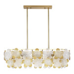 Фото 3 SL6240.203.08 Светильник подвесной ST-Luce золотистый/Прозрачный, янтарный E14 8*60W ТЕНДЕРО