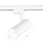 Фото 1 ST661.546.30 Св-к трек. Белый LED 1*30W 4000K 2 400Lm Ra>90 38° IP20 L170xW80xH245 165-265V Трехфазная трековая система