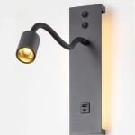 Фото 2 CL704471 Декарт Черный Св-к Настенный с USB