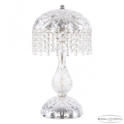 Фото Настольная лампа хрустальная 14781L1/22 Ni R Bohemia Ivele Crystal (Богемия Ивеле Кристалл)