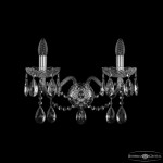 Фото 2 Бра хрустальные 1413B/2/200/XL Ni Bohemia Ivele Crystal