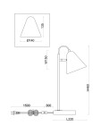 Фото 1 Настольный светильник Freya FR8001TL-01WG