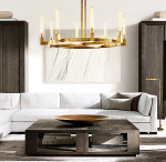 Фото 2 Люстра Cannele 8 brass