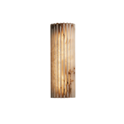 Фото Настенный светильник DL-6485W 30cm Brass / White Alabaster