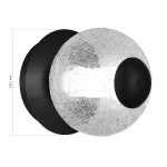 Фото 1 SL6120.401.01 Светильник настенный ST-Luce Черный/Прозрачное кракелированное стекло LED 1*8,5W 3000K ПИК