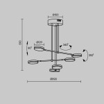 Фото 2 Подвесной светильник Maytoni MOD070PL-L38B3K