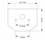 Фото 1 Заглушка для встраиваемого магнитного трека в натяжной ПВХ потолок, в комплекте 2 шт Crystal Lux CLT 0.234 06 BL