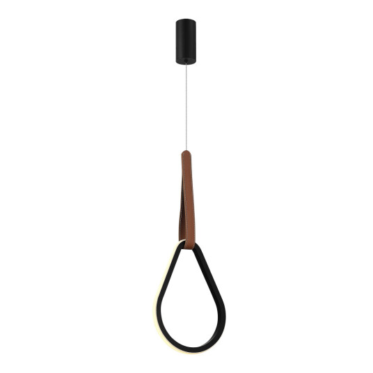 Фото SL6131.413.12 Светильник подвесной ST-Luce Черный/Черный, Терракотовый LED 1*12W 4000K SHAPE