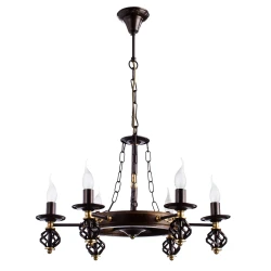 Фото Подвесная люстра Arte Lamp CARTWHEEL A4550LM-6CK