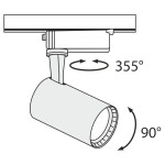 Фото 3 Трековый светильник Technical TR003-1-6W3K-B