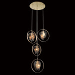 Фото 5 Подвесной светильник P60669-4 gold/clear