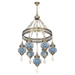 Фото 5 CL419166 Каир Мозаика Синяя Люстра