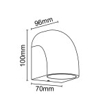 Фото 1 9110 Настенный уличный светильник BALDY