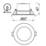 Фото 2 8848 Встраиваемый светильник YUCATAN