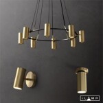 Фото 4 Настенный светильник iLamp PLUM 8860W BRASS&BLACK