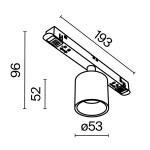 Фото 1 Трековый светильник Technical TR132-2-7W3K-W