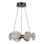 Фото 3 SL6018.203.48 Светильник подвесной ST-Luce черный/ золотистый / прозрачный LED 1*48W 4000K МИСТЕРИ