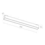 Фото 1 ST674.446.15 Магнитный трековый светильник Черный LED 1*10W 4000K 530Lm Ra>90 IP20 L315xW26xH25 48 SKYFLAT