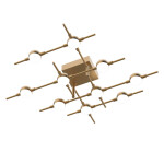 Фото 1 Потолочный светильник Molecular 10 gold