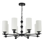 Фото 3 SL2003.403.08 Люстра подвесная ST-Luce черный/белый E27 8*40W АВРОРА