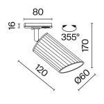 Фото 3 Трековый светильник Technical TR087-1-GU10-B