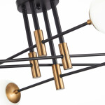 Фото 1 SL1203.402.08 Люстра потолочная ST-Luce Бронза,Черный/Белый E27 8*40W LIMANO