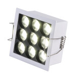 Фото ST763.532.10 Св-к встр. белый LED 1*10W 3000K 950Lm Ra 24° IP20 L71xW71xH36 170-240VV Встраиваемые светильники