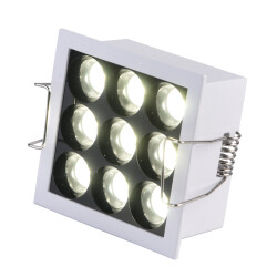 Фото ST763.532.10 Св-к встр. белый LED 1*10W 3000K 950Lm Ra 24° IP20 L71xW71xH36 170-240VV Встраиваемые светильники