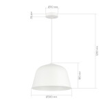 Фото 1 SLE1805-503-01 Светильник подвесной Белый/Белый E27 1*40W BLANK