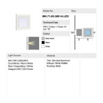 Фото 3 Встраиваемый светильник 71-85-3001-H-9 warm white silver