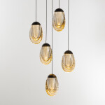 Фото 5 Подвесной светильник MD25090022-5A matt black/champagne