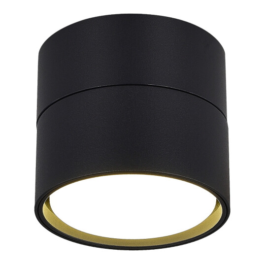 Фото ST651.402.01 Светильник потолочный Черный GX53 1*50W IP20 D85xH77 220V Без ламп Накладные светильники