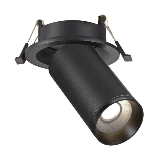 Фото ST759.408.01 Св-к встр. Черный GU10 1*50W IP20 D95xH125 220V Без ламп Встраиваемые светильники