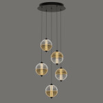 Фото 1 Подвесной светильник MD24022079-5A black/amber