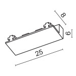 Фото 4 Комплектующие для накладной трековой системы Technical TRA084EC-111W