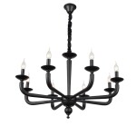 Фото 4 SL1114.403.08 Люстра подвесная ST-Luce Черный E14 8*40W ФОРТЕЗА